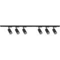 Spotbelysning för skensystemet PIPE, 6x GU10/10W/230V, svart