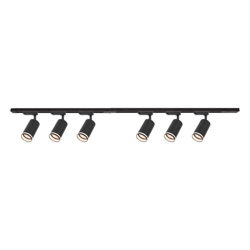 Spotbelysning för skensystemet PIPE, 6x GU10/10W/230V, svart