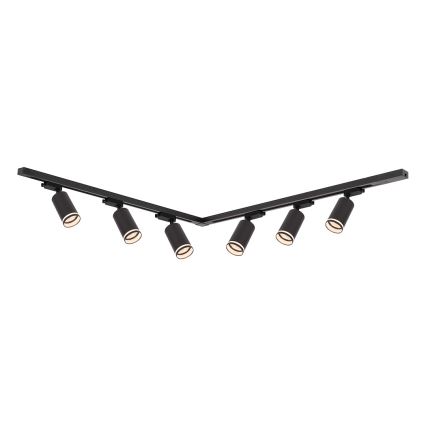 Spotbelysning för skensystemet PIPE, 6x GU10/10W/230V, svart