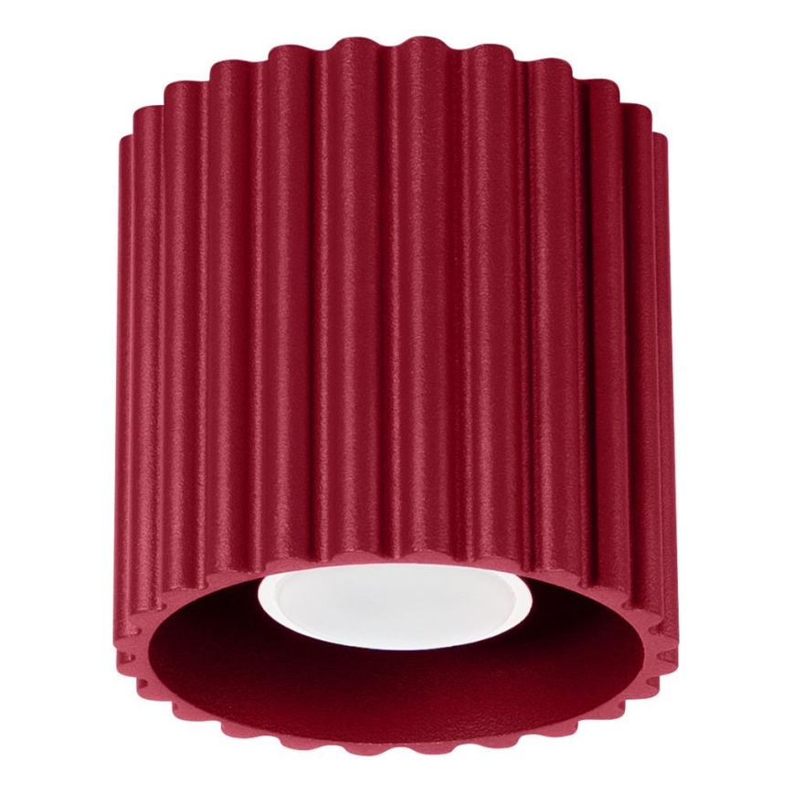 Spotlampa AURA 1xGU10/10W/230V 10 cm röd