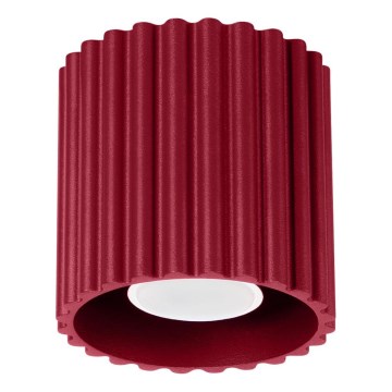 Spotlampa AURA 1xGU10/10W/230V Ø 10 cm röd