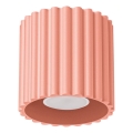 Spotlampa AURA 1xGU10/10W/230V Ø 10 cm rosa