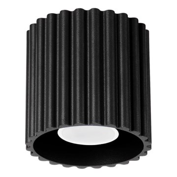 Spotlampa AURA 1xGU10/10W/230V Ø 10 cm svart