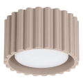 Spotlampa AURA 1xGX53/10W/230V Ø 10 cm taupe