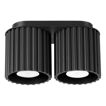 Spotlampa AURA 2xGU10/10W/230V svart