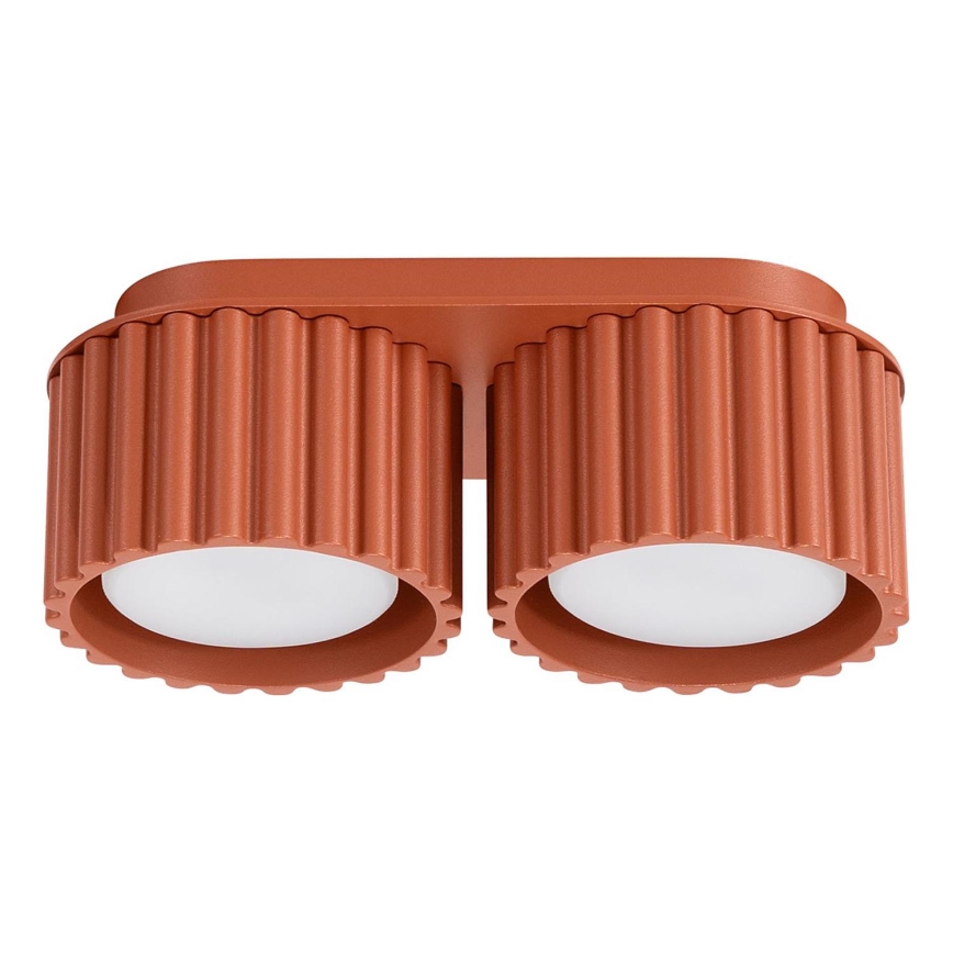 Spotlampa AURA 2xGX53/10W/230V orange