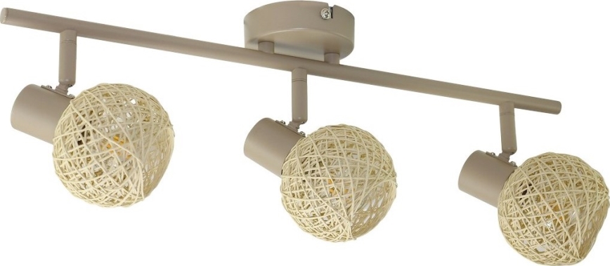 Spotlampa DEX 3xE14/10W/230V beige/krämfärgad