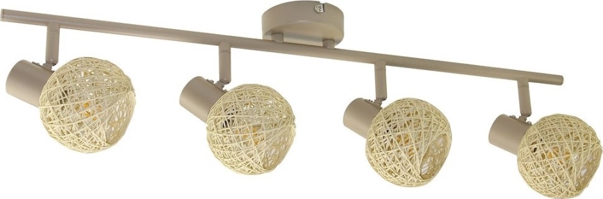 Spotlampa DEX 4xE14/10W/230V beige/krämvit