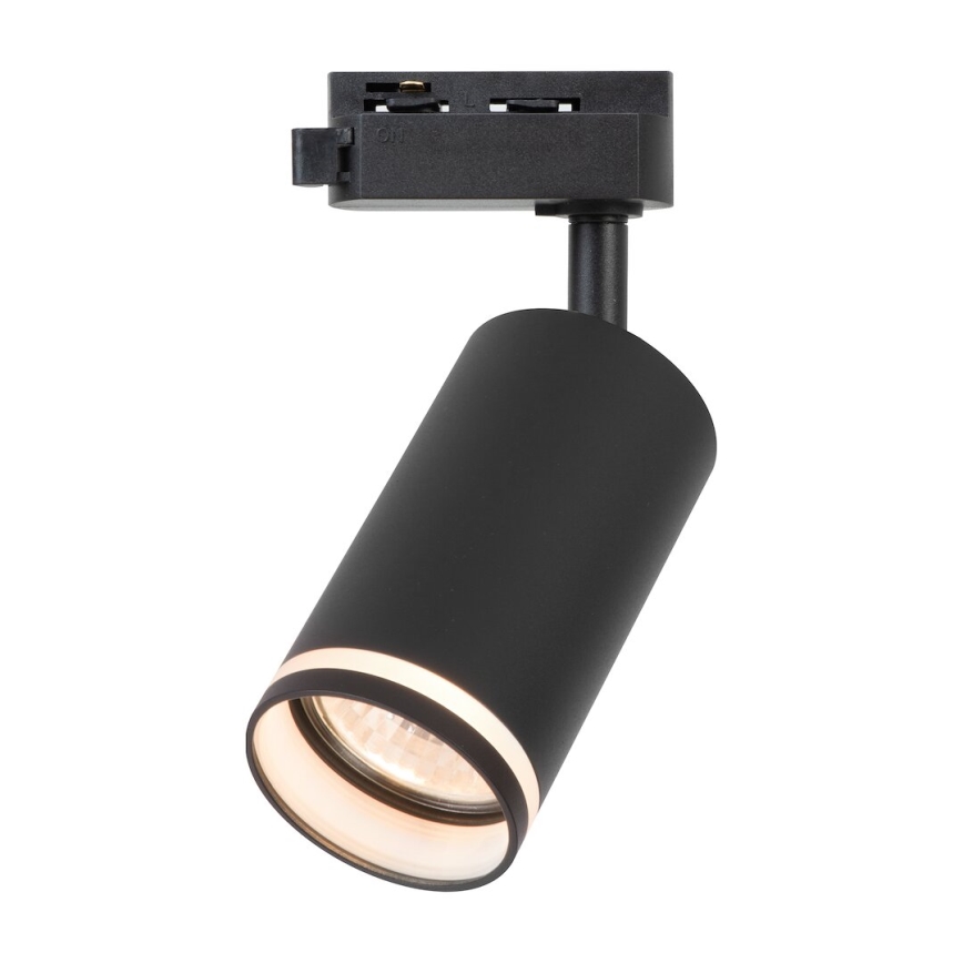 Spotlampa för 1‑fas skensystem PIPE, 1x GU10‑sockel, 10 W, 230 V, svart