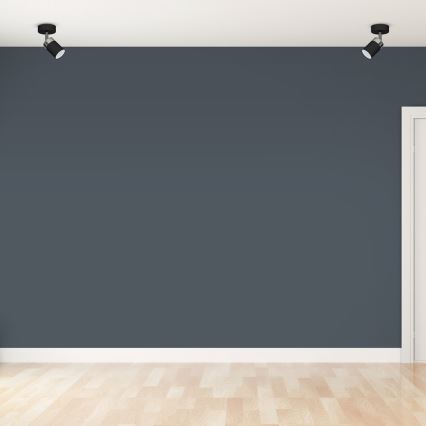 Spotlampa JOKER 1xGU10/25W/230V svart/polerad krom