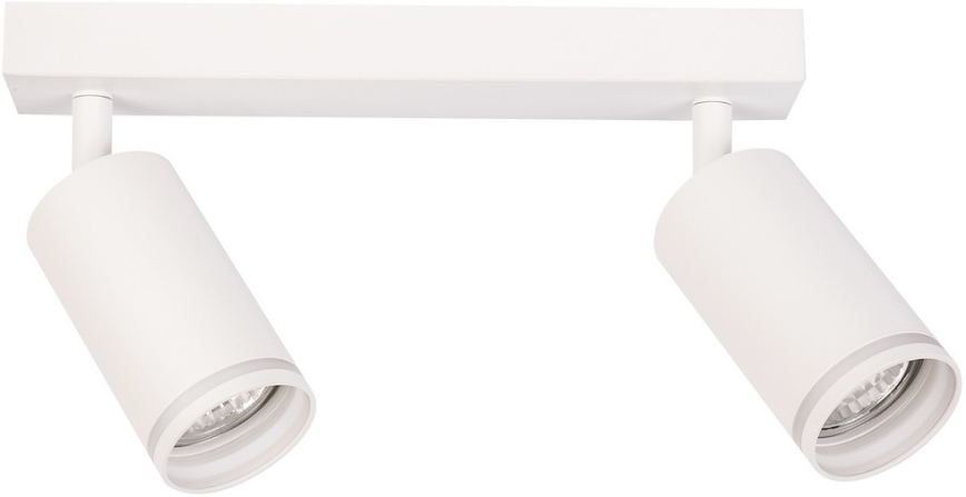 Spotlampa PIPE 2xGU10/10W/230V, vit