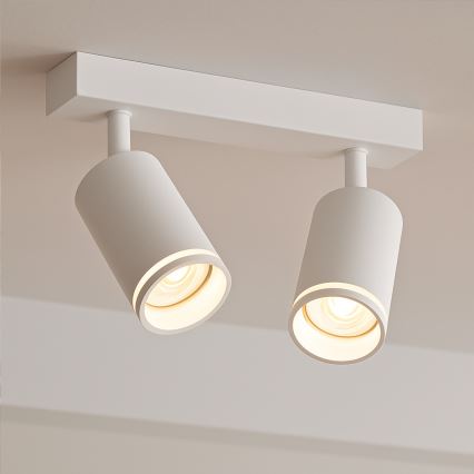 Spotlampa PIPE 2xGU10/10W/230V, vit
