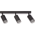 Spotlampa PIPE 3xGU10/10W/230V svart
