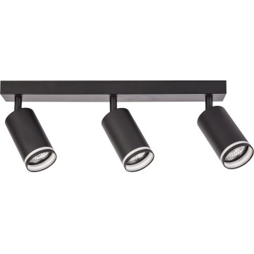 Spotlampa PIPE 3xGU10/10W/230V svart