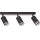 Spotlampa PIPE 3xGU10/10W/230V svart