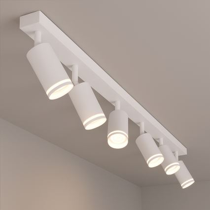 Spotlampa PIPE 6xGU10/10W/230V vit