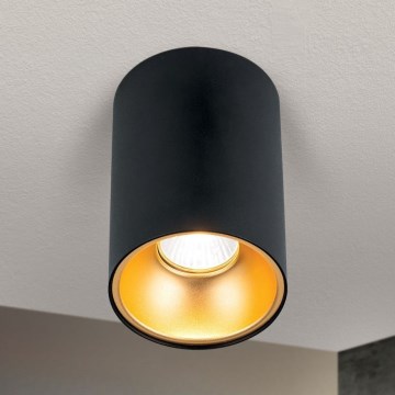 Spotlampa STARLIGHT 1xGU10/50W/230V svart/guld