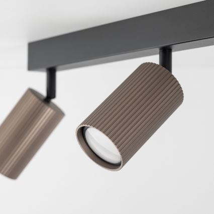 Spotlampa TUNE 3xGU10/10W/230V svart/brun