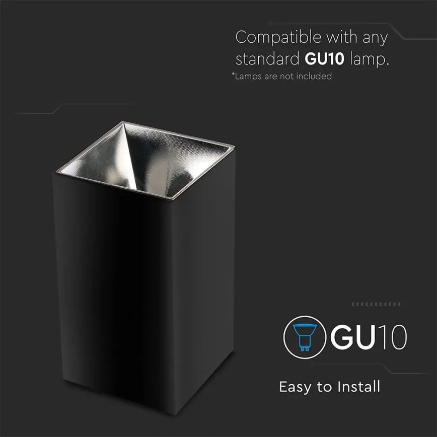 Spotlight 1xGU10/35W/230V svart/silver