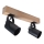 Spotlight 2xGU10/50W/230V bok/svart