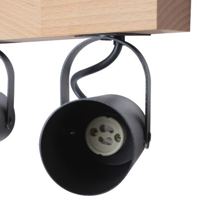Spotlight 2xGU10/50W/230V bok/svart