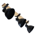 Spotlight 3xE27/40W/230V bok/svart