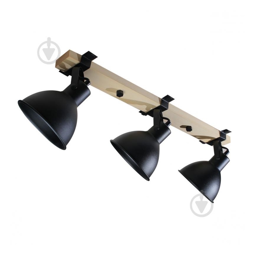 Spotlight 3xE27/40W/230V bok/svart