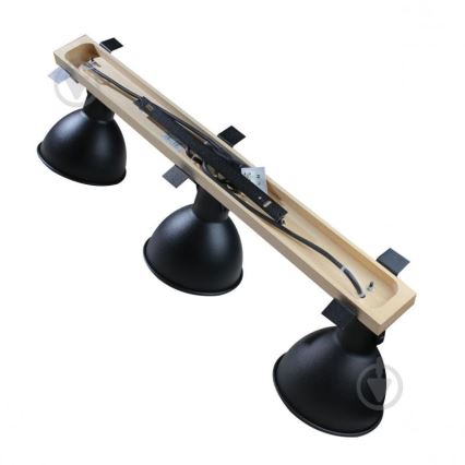 Spotlight 3xE27/40W/230V bok/svart
