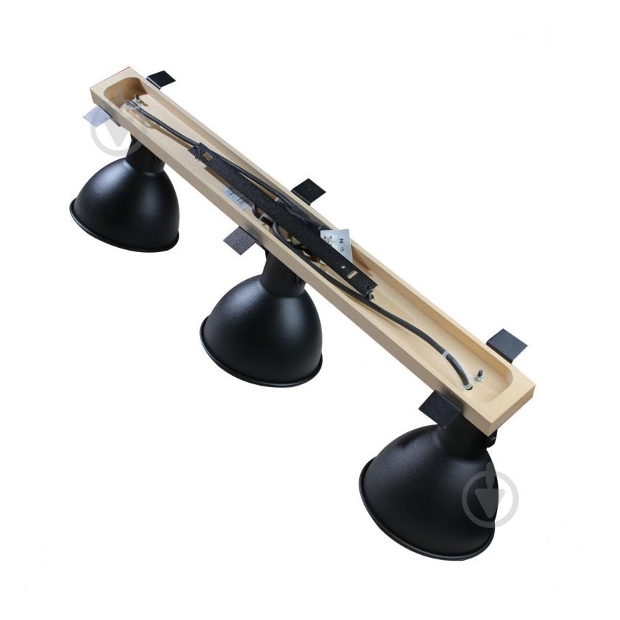 Spotlight 3xE27/40W/230V bok/svart