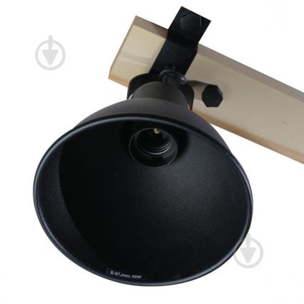 Spotlight 3xE27/40W/230V bok/svart