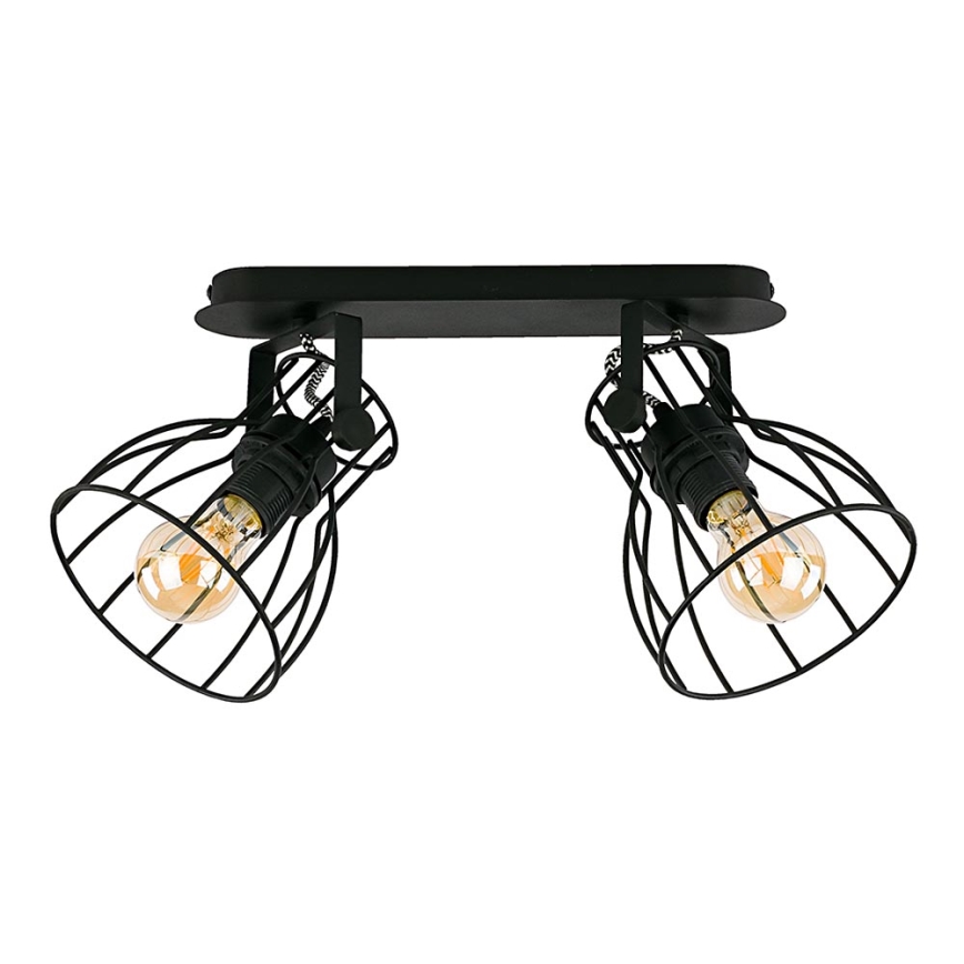 Spotlight ALANO Svart 2xE27/60W/230V