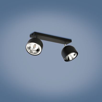 Spotlight ALTEA 2xAR111 GU10/50W/230V svart