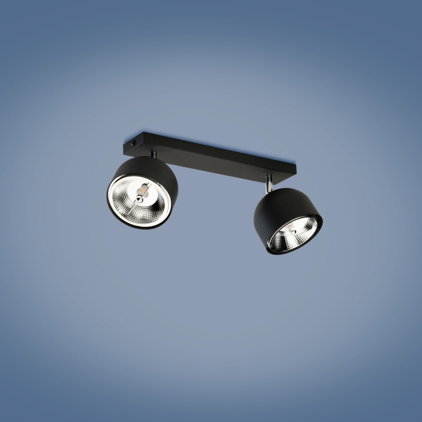 Spotlight ALTEA 2xAR111 GU10/50W/230V svart