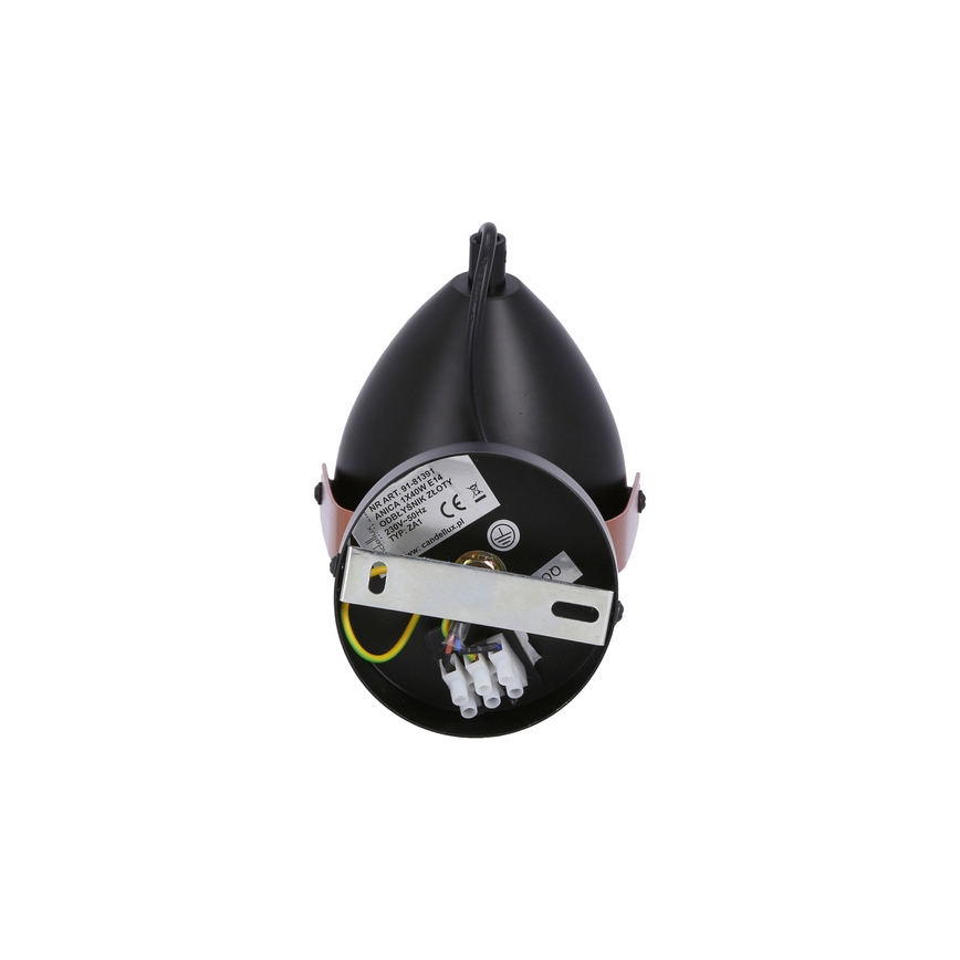Spotlight ANICA 1xE14/40W/230V svart/koppar