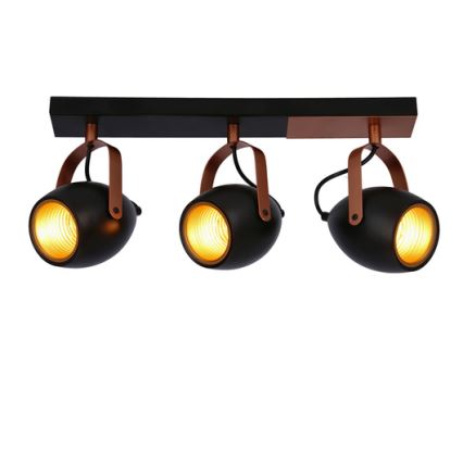 Spotlight ANICA 3xE14/40W/230V svart/koppar