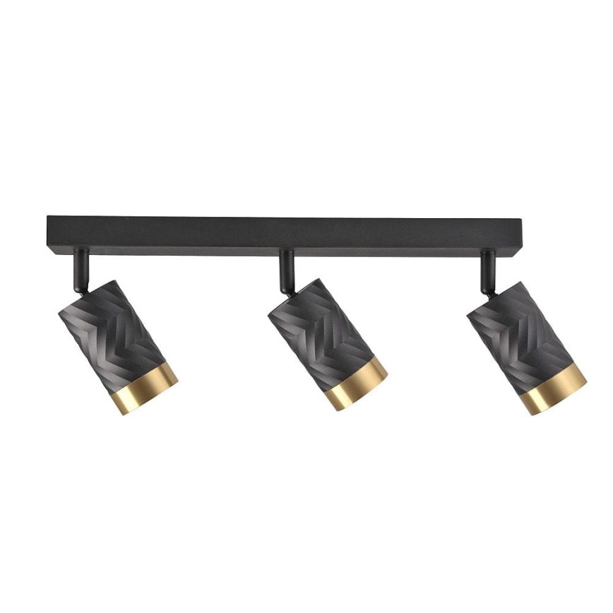 Spotlight ARRAS 3xGU10/10W/230V svart