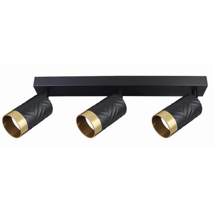 Spotlight ARRAS 3xGU10/10W/230V svart
