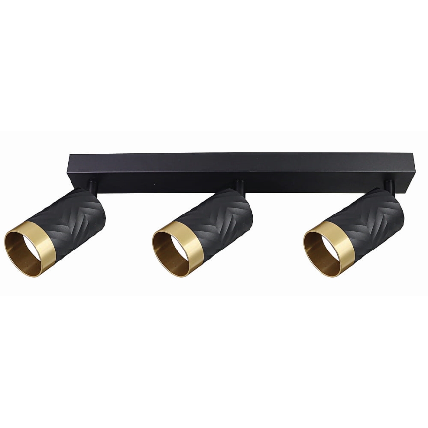 Spotlight ARRAS 3xGU10/10W/230V svart