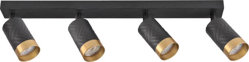 Spotlight ARRAS 4xGU10/10W/230V svart