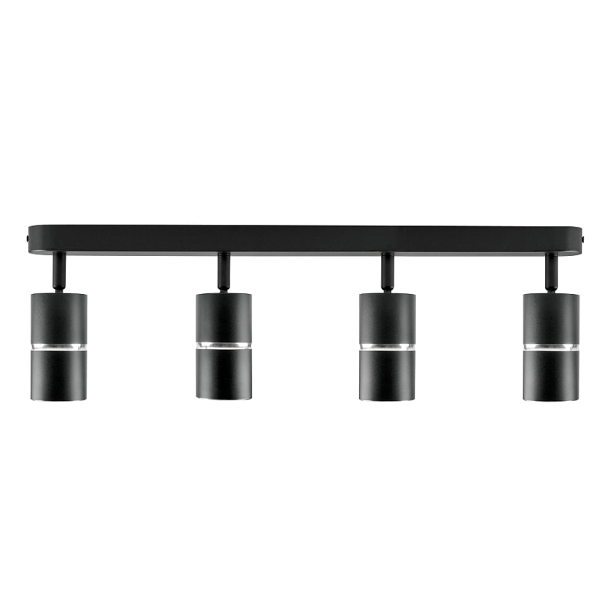 Spotlight BAMBOO 4xGU10/10W/230V svart