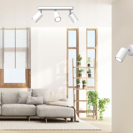 Spotlight BELLO 3xGU10/8W/230V vit