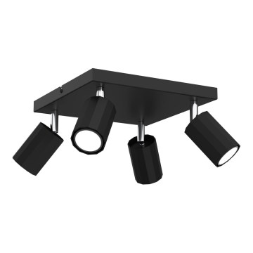 Spotlight BELLO 4xGU10/8W/230V svart