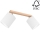 Spotlight BENITA 2xE27/25W/230V vit/ek – FSC certifierade