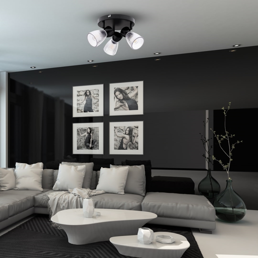 Spotlight BEST 3xE14/40W/230V svart