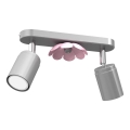 Spotlight BLOMMA 2xGU10/8W/230V matt krom