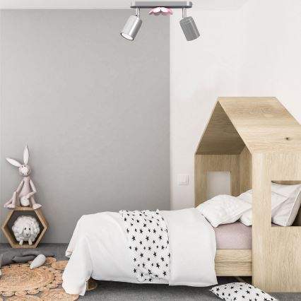 Spotlight BLOMMA 2xGU10/8W/230V matt krom