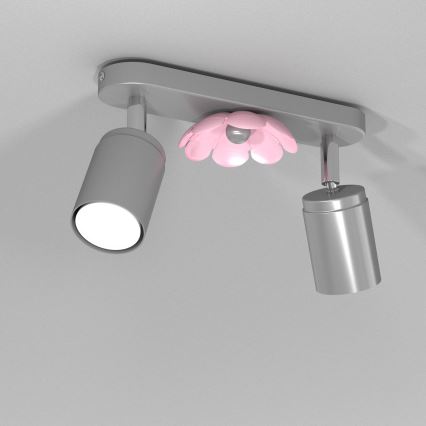 Spotlight BLOMMA 2xGU10/8W/230V matt krom