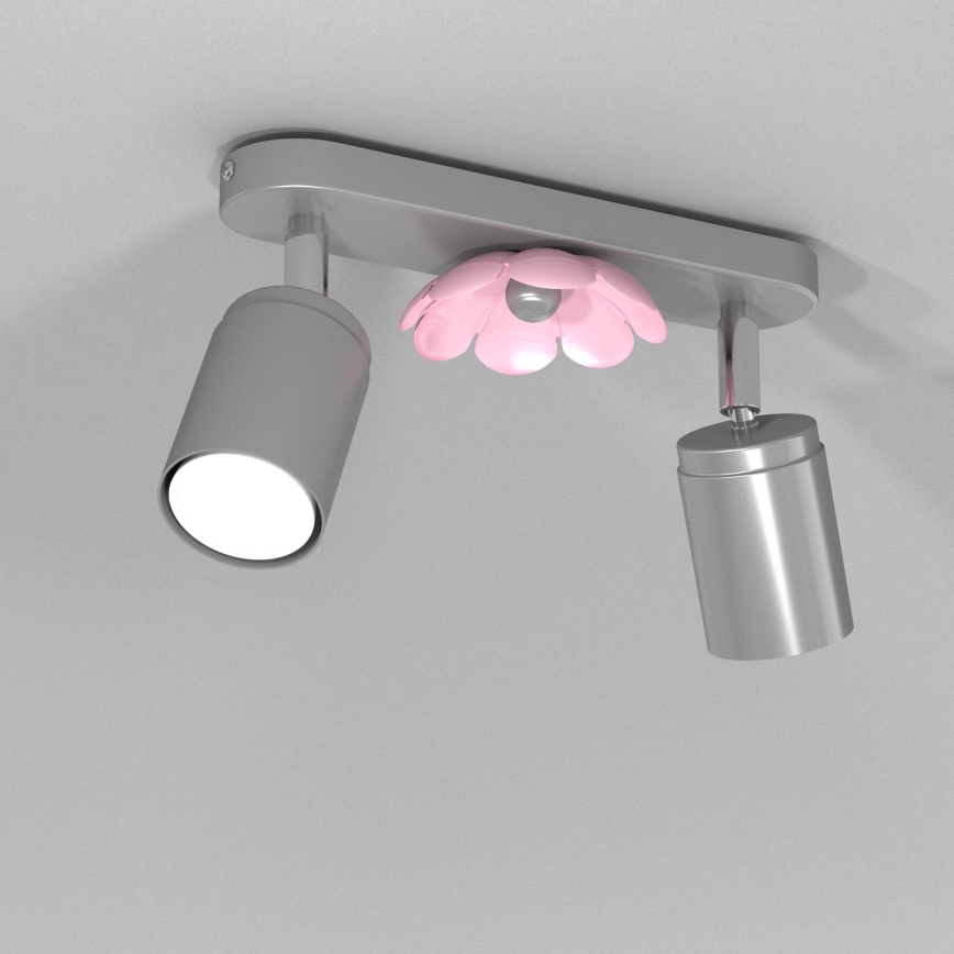 Spotlight BLOMMA 2xGU10/8W/230V matt krom