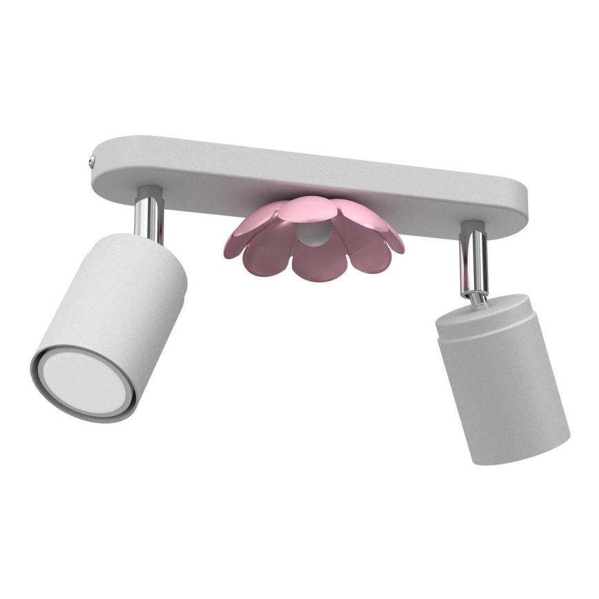 Spotlight BLOMMA 2xGU10/8W/230V vit