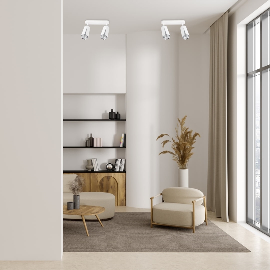 Spotlight BLOMMA 2xGU10/8W/230V vit